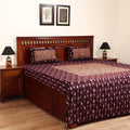 Pochampally Ikat with Kalamkari Patch Cotton Double Bedsheet Set (108 x 90 in) 11