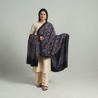 Hand Block Printed Cotton Ajrakh Dupatta 18