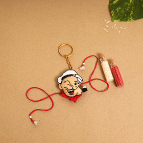 Popeye & Olive - Handmade Felt Rakhi & Lumba Set