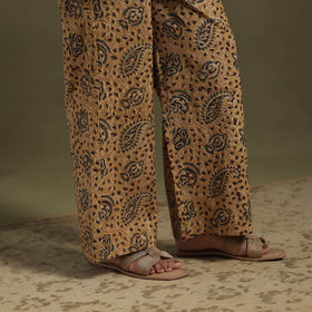 Brown Pedana Natural Dyed Block Print Kalamkari Co-ord Set 