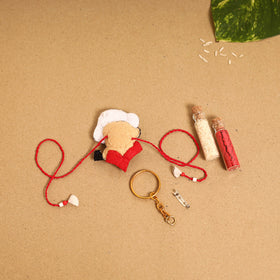 Popeye & Olive - Handmade Felt Rakhi & Lumba Set