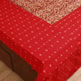 Pochampally Ikat with Kalamkari Patch Cotton Double Bedsheet Set (108 x 90 in) 12
