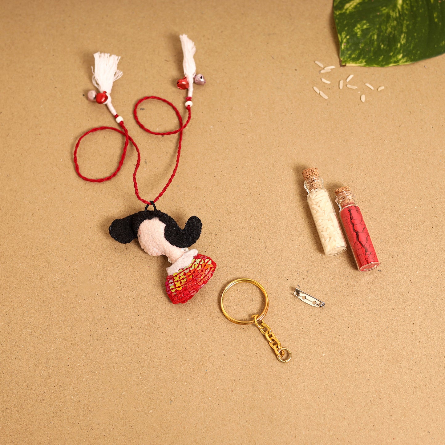 Popeye & Olive - Handmade Felt Rakhi & Lumba Set