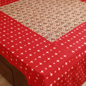 Pochampally Ikat with Kalamkari Patch Cotton Double Bedsheet Set (108 x 90 in) 13
