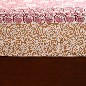 Sanganeri Hand Block Print Cotton Double Bedsheet Set (108 x 90 in) 16