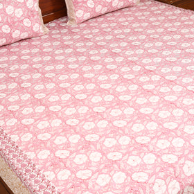 Sanganeri Hand Block Print Cotton Double Bedsheet Set (108 x 90 in) 16