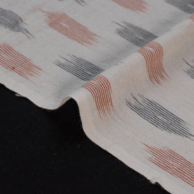 Exclusive! Pure Handspun Handwoven Pochampally Ikat Cotton x Wool Fabric 12