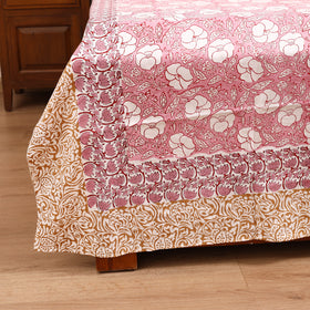 Sanganeri Hand Block Print Cotton Double Bedsheet Set (108 x 90 in) 16