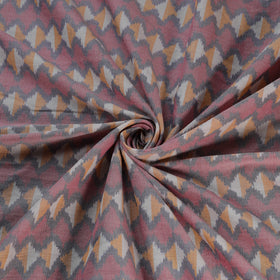Multicolor - Exclusive! Pure Handspun Handwoven Pochampally Ikat Silk x Wool Fabric 16