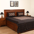 Pochampally Ikat with Kalamkari Patch Cotton Double Bedsheet Set (108 x 90 in) 18