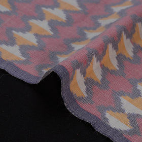 Multicolor - Exclusive! Pure Handspun Handwoven Pochampally Ikat Silk x Wool Fabric 16