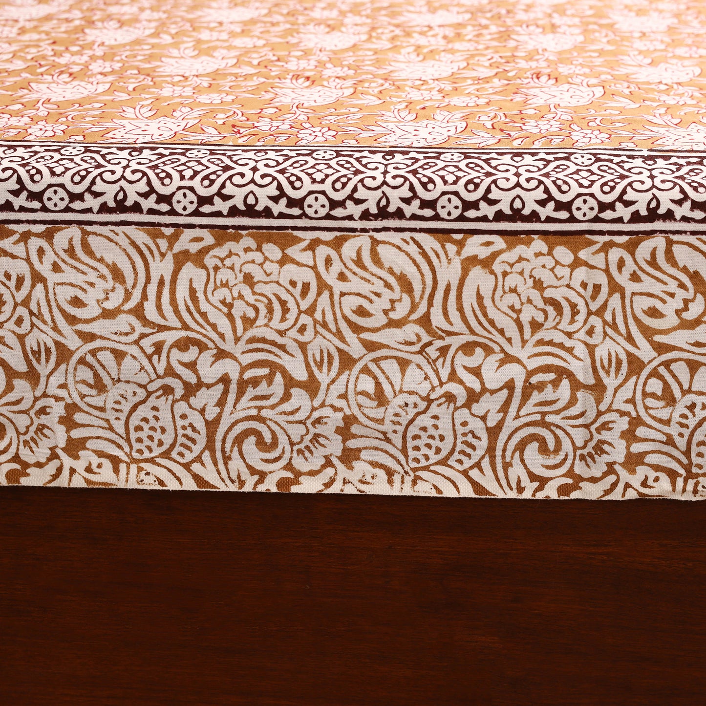 Sanganeri Hand Block Print Cotton Double Bedsheet Set (108 x 90 in) 18