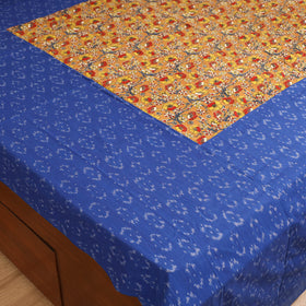 Pochampally Ikat with Kalamkari Patch Cotton Double Bedsheet Set (108 x 90 in) 19