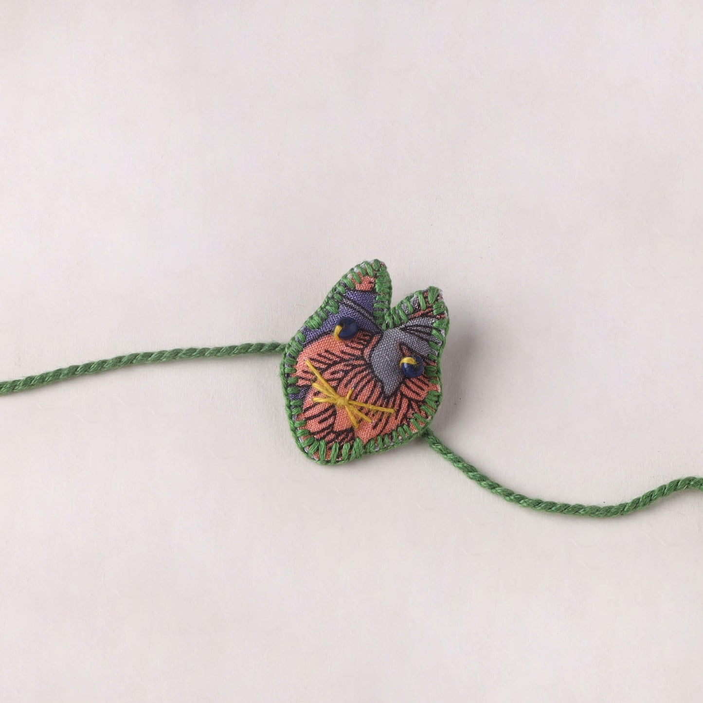 Cat - Handmade Threadwork Kids Rakhi (Assorted) 10