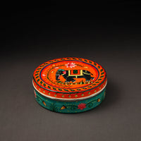 Banaras Handpainted Stainless Steel Roti Box 04