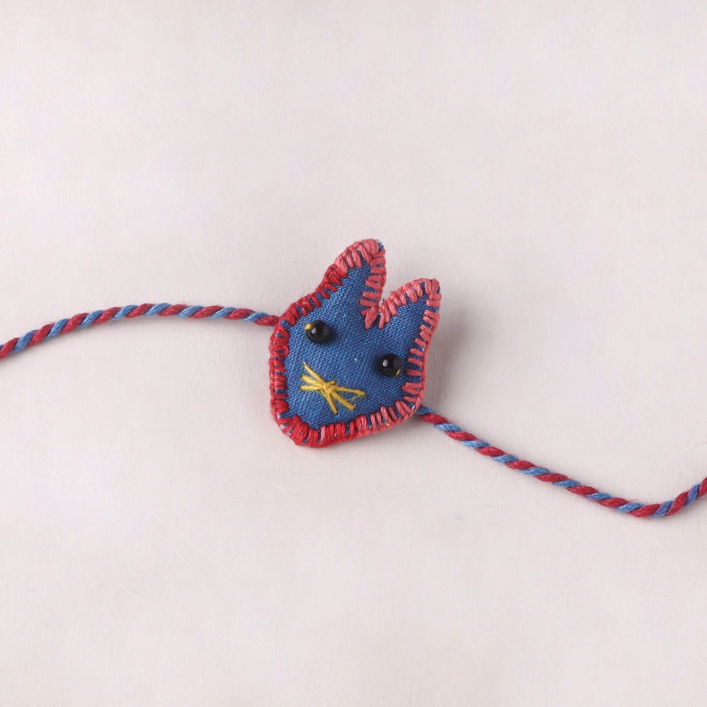 Cat - Handmade Threadwork Kids Rakhi 12