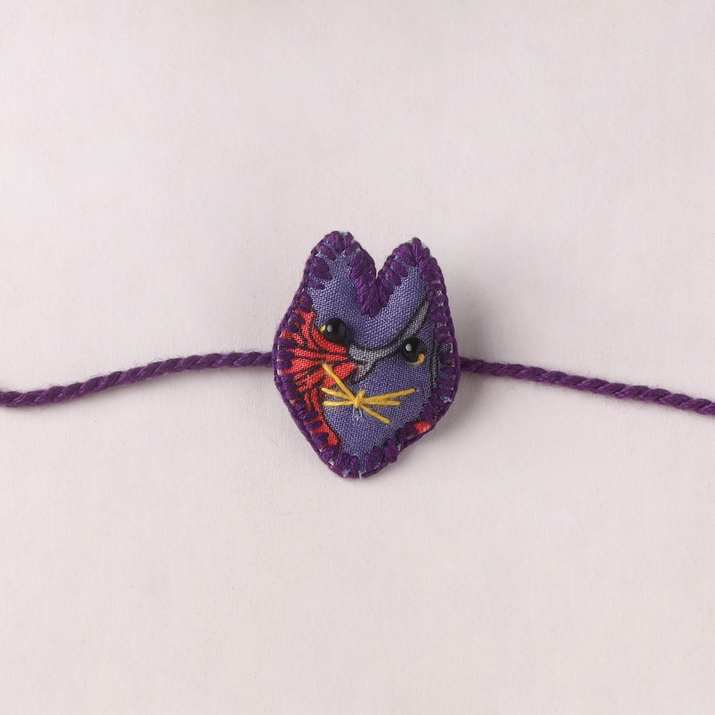 Cat - Handmade Threadwork Kids Rakhi 15