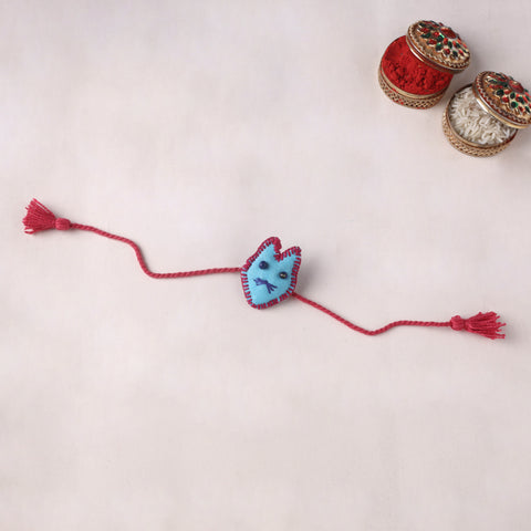Cat - Handmade Threadwork Kids Rakhi 16