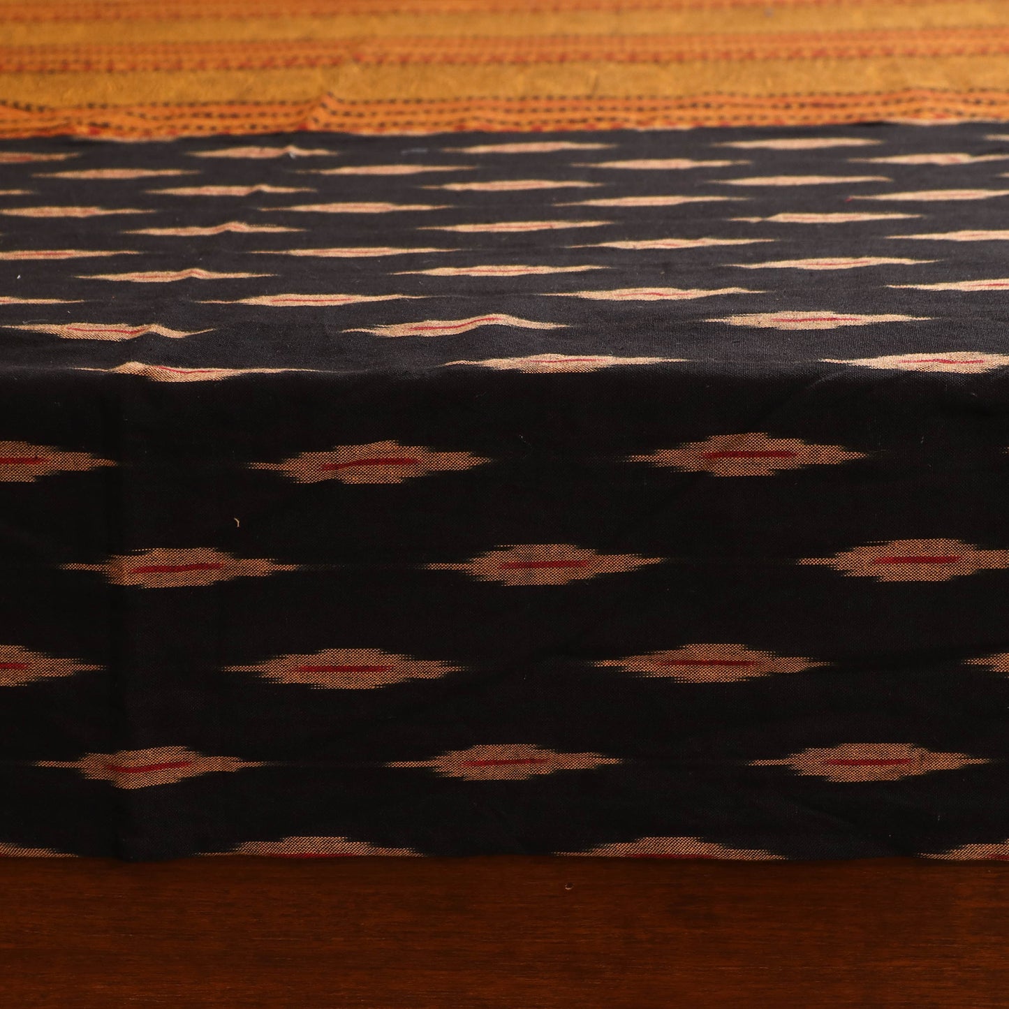 Pochampally Ikat with Bagh Patch Cotton Double Bedsheet Set (108 x 90 in) 23