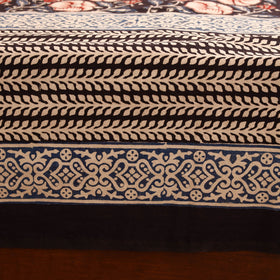 Bagru Hand Block Print Natural Dyed Cotton Double Bedsheet Set (108 x 90 in) 21