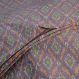 Multicolor - Exclusive! Pure Handspun Handwoven Pochampally Ikat Silk x Wool Fabric 24