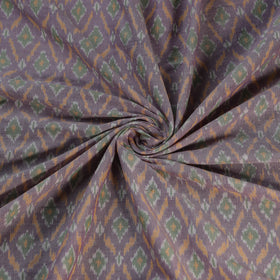 Multicolor - Exclusive! Pure Handspun Handwoven Pochampally Ikat Silk x Wool Fabric 24