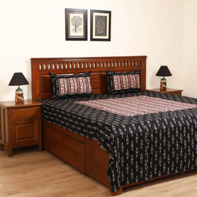Pochampally Ikat with Bagh Patch Cotton Double Bedsheet Set (108 x 90 in) 24
