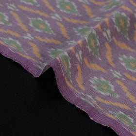 Multicolor - Exclusive! Pure Handspun Handwoven Pochampally Ikat Silk x Wool Fabric 24