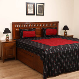 Pochampally Ikat with Bagh Patch Cotton Double Bedsheet Set (108 x 90 in) 25