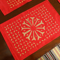 Applique Cut Work Table Runner with Table Mat Set 11