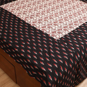 Pochampally Ikat with Bagh Patch Cotton Double Bedsheet Set (108 x 90 in) 26