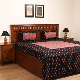 Pochampally Ikat with Bagh Patch Cotton Double Bedsheet Set (108 x 90 in) 27