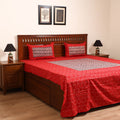 Pochampally Ikat with Bagh Patch Cotton Double Bedsheet Set (108 x 90 in) 28