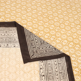 Bagru Hand Block Print Natural Dyed Cotton Single Bedsheet (90 x 60 in) 10
