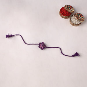 Flower - Reusable Handmade Threadwork Kids Rakhi with Potli (Assorted) 28