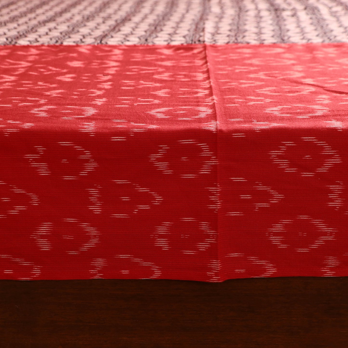 Pochampally Ikat with Bagh Patch Cotton Double Bedsheet Set (108 x 90 in) 28