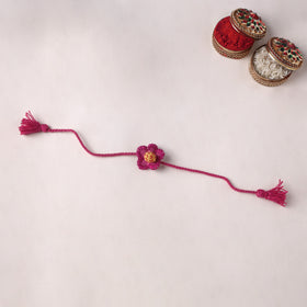 Flower - Handmade Threadwork Kids Rakhi 29