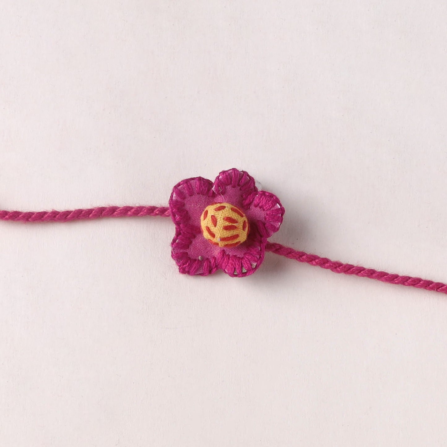Flower - Handmade Threadwork Kids Rakhi 29