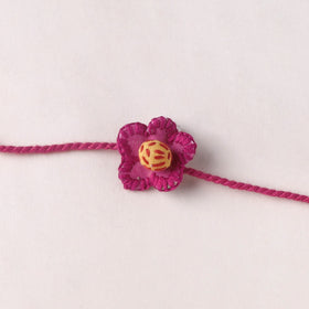 Flower - Handmade Threadwork Kids Rakhi 29