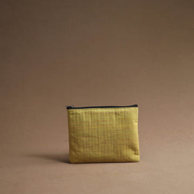 Yellow - handmade cotton multipurpose utility pouches (set