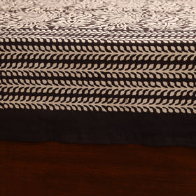 Bagru Hand Block Print Natural Dyed Cotton Single Bedsheet (90 x 60 in) 11