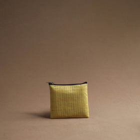 Yellow - handmade cotton multipurpose utility pouches (set