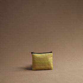 Yellow - handmade cotton multipurpose utility pouches (set