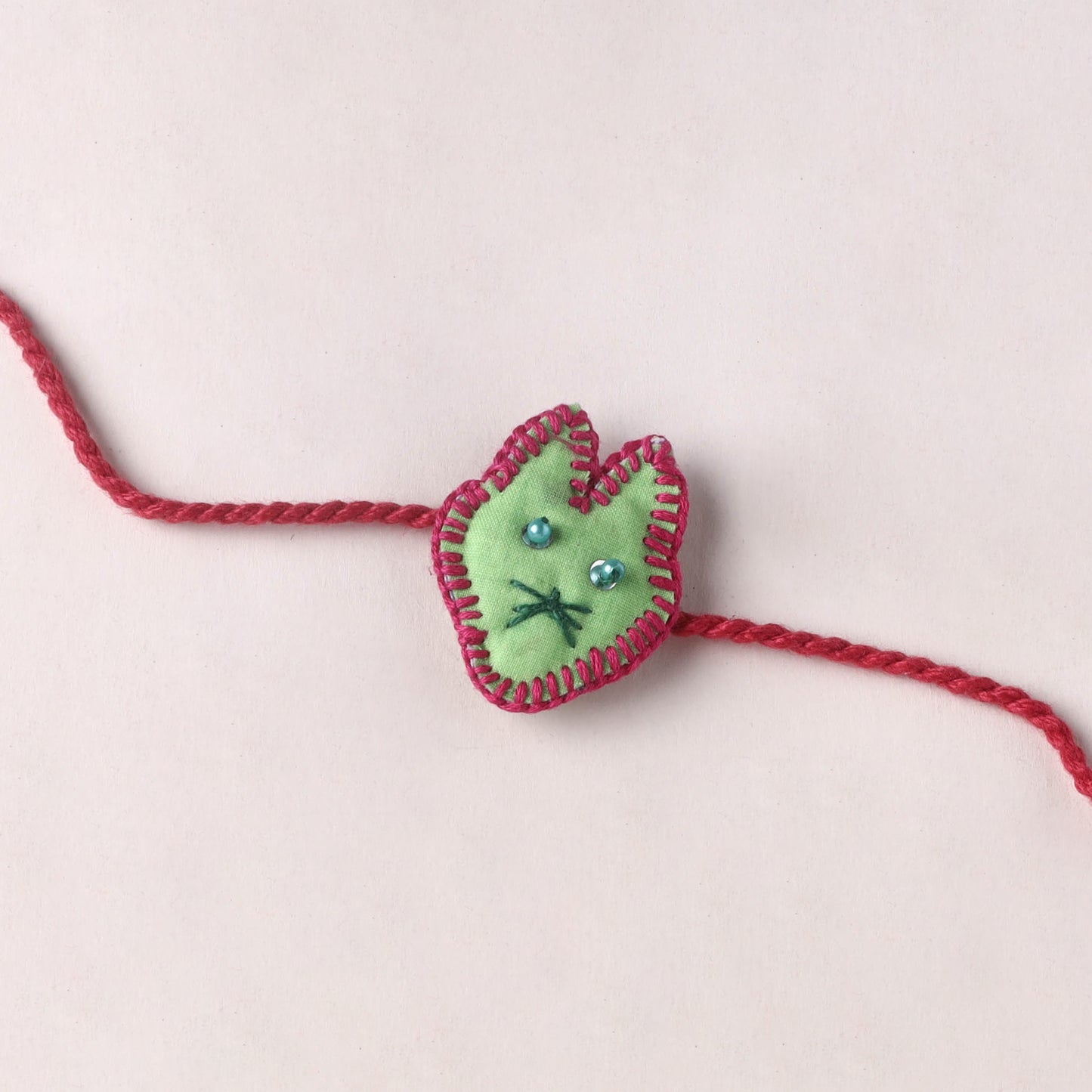 Cat - Handmade Threadwork Kids Rakhi (Assorted) 08