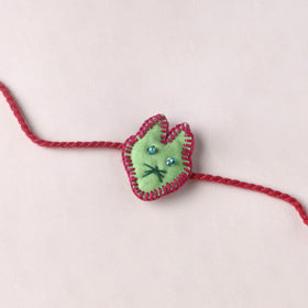 Cat - Handmade Threadwork Kids Rakhi (Assorted) 08