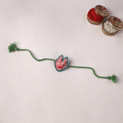 Cat - Handmade Threadwork Kids Rakhi (Assorted) 09