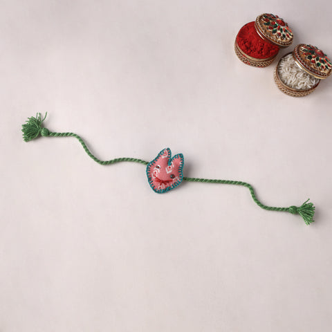 Cat - Handmade Threadwork Kids Rakhi 09