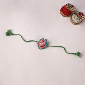 Cat - Handmade Threadwork Kids Rakhi (Assorted) 09