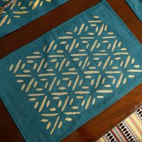 Applique Cut Work Table Runner with Table Mat Set 17