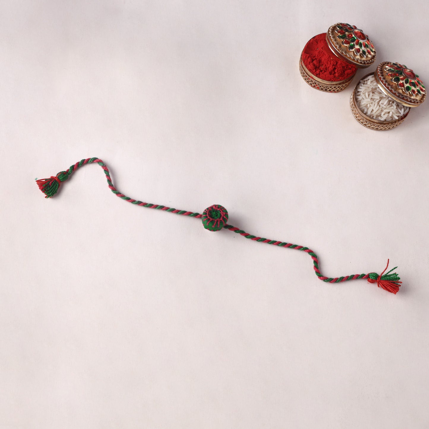Round - Handmade Threadwork Kids Rakhi 27